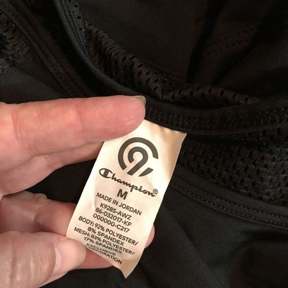 Champion black cap sleeve T - womens medium - NWT - Picture 4 of 5